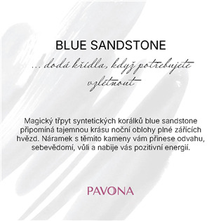 EG3550 Náhrdelník s blue sandstone kameny