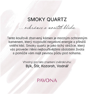 EG3554 Náhrdelník s pravými smoky quartz kameny
