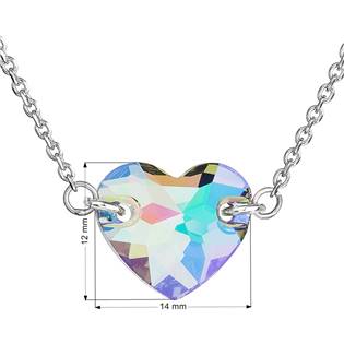 EG4006-PS Stříbrný náhrdelník srdce Crystals from Swarovski® Paradise Shine
