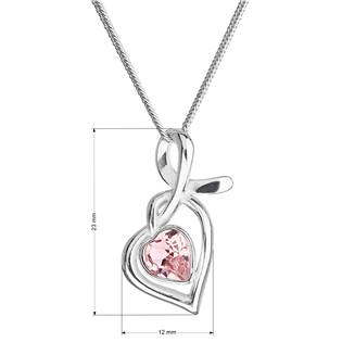 EG4256-P Stříbrný náhrdelník se Swarovski krystalem