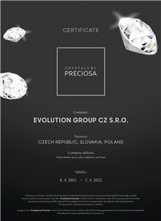 EG4334-OP26 Náhrdelník se syntetickým opálem a krystaly Preciosa