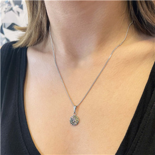 EG4359-MN Stříbrný náhrdelník se Swarovski krystaly, Moonlight