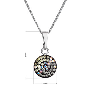 EG4359-MN Stříbrný náhrdelník se Swarovski krystaly, Moonlight