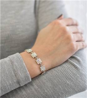 EG7002-AB Stříbrný náramek s krystaly Crystals from Swarovski® AB