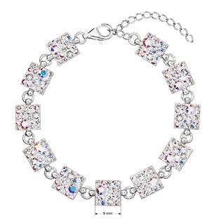 EG7002-AB Stříbrný náramek s krystaly Crystals from Swarovski® AB