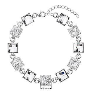 EG7002-CR Stříbrný náramek s krystaly Crystals from Swarovski®, CRYSTAL