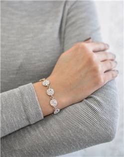 EG7004-AB Stříbrný náramek s krystaly Crystals from Swarovski® AB