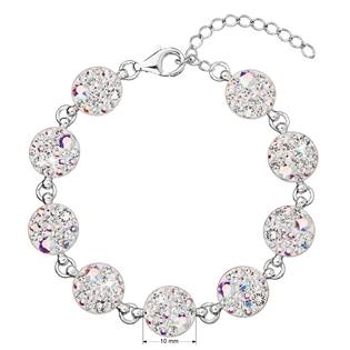 EG7004-AB Stříbrný náramek s krystaly Crystals from Swarovski® AB