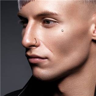 TIT1113-1008 Piercing do nosu - kruh titan