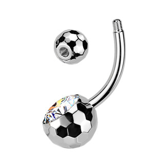 TIT1593-1612 Piercing do pupíku banánek - TITAN, 1,6 x 12 mm