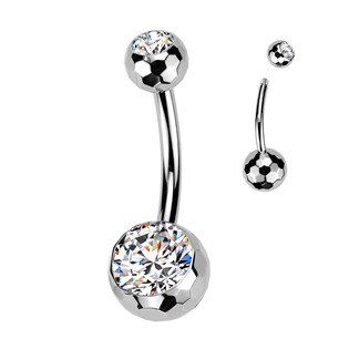 TIT1593-1612 Piercing do pupíku banánek - TITAN, 1,6 x 12 mm