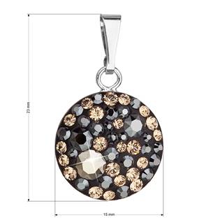 EG1081-CD Stříbrný přívěšek s kameny Crystals from Swarovski® Colorado