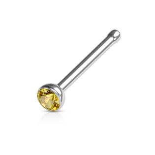 N01058C Piercing do nosu - kamínek
