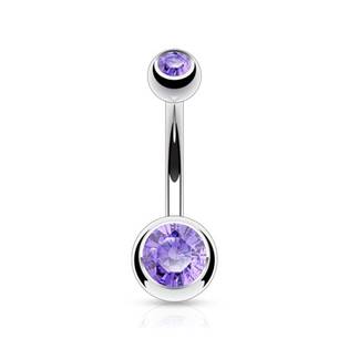 BS01002-AB Piercing do pupíku - banánek