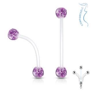 WP0021-R Pružný těhotenský piercing do pupíku