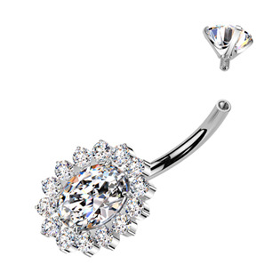 TIT1534-C Piercing do pupíku - TITAN