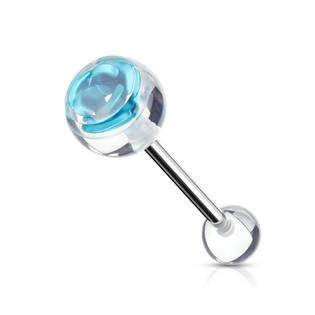 PJ01119-Q Piercing do jazyka - růže