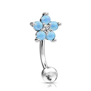 OB1008-P Piercing do obočí kytička