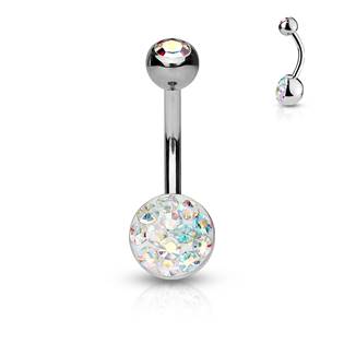 BS01050-AB Piercing do pupíku zdobený Crystals from Swarovski®