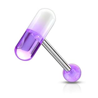 PJ01001-WP Piercing do jazyka - kapsle