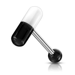 PJ01001-WP Piercing do jazyka - kapsle