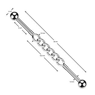 ID01049 Industrial piercing řetěz