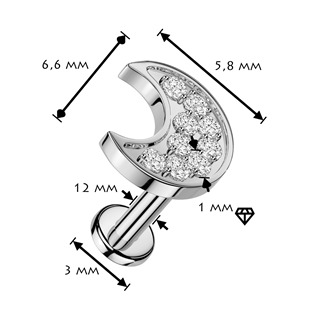 LB1164-1206 Piercing do brady - měsíc