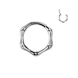 SG135-1208 Ocelový piercing - segment kruh