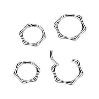 SG135-1208 Ocelový piercing - segment kruh