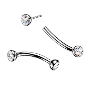 TIT1715-1210 PUSH IN piercing do obočí TITAN