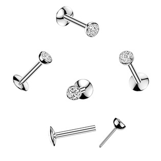 TIT1716-1206 PUSH-IN piercing do brady zirkon - labreta TITAN
