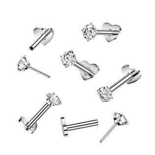 TIT1717-1206 PUSH-IN piercing do brady zirkon - labreta TITAN