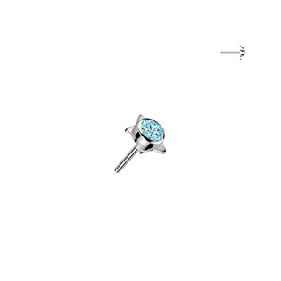TIT1718-C Náhradní hvězdička k PUSH IN piercingu TITAN