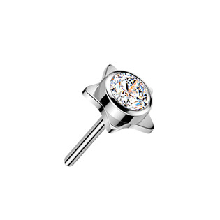 TIT1718-C Náhradní hvězdička k PUSH IN piercingu TITAN