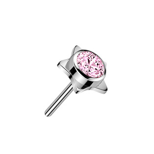 TIT1718-P Náhradní hvězdička k PUSH IN piercingu TITAN