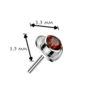 TIT1720-C Náhradní srdíčko k PUSH IN piercingu TITAN