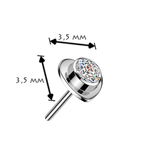 TIT1720-R Náhradní srdíčko k PUSH IN piercingu TITAN