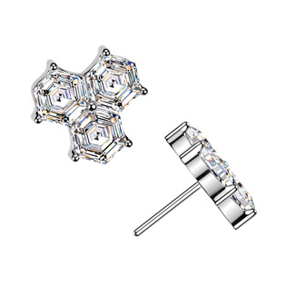 TIT1734 Náhradní ozdobná část k PUSH IN piercingu TITAN