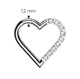 TIT1762-L TITAN piercing - segment srdíčko