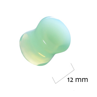PL001-14 Plug do ucha zelený opalit
