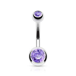BS1005-Q Piercing do pupíku - banánek malý