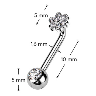 KT007-C Christina piercing TITAN, kytička