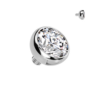 TIT1584-03K Náhradní kulička s kamínkem TITAN, závit 1,2 mm, 3mm