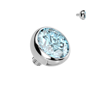 TIT1584-03K Náhradní kulička s kamínkem TITAN, závit 1,2 mm, 3mm