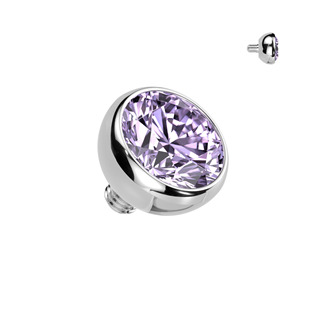 TIT1584-03K Náhradní kulička s kamínkem TITAN, závit 1,2 mm, 3mm