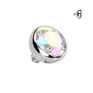 TIT1584-03K Náhradní kulička s kamínkem TITAN, závit 1,2 mm, 3mm