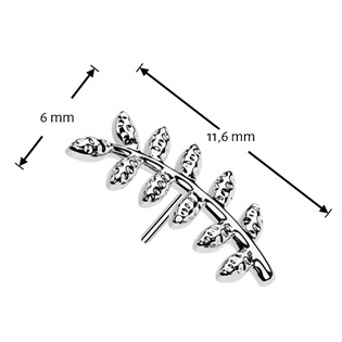 TIT1668 Ozdobná část k PUSH IN piercingu TITAN