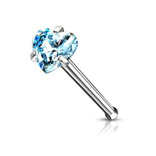 N0135Q Piercing do nosu srdíčko
