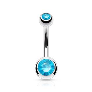BS01002-LB Piercing do pupíku - banánek