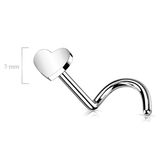 TIT1183 PUSH IN piercing do nosu TITAN, 0,8 x 6 mm